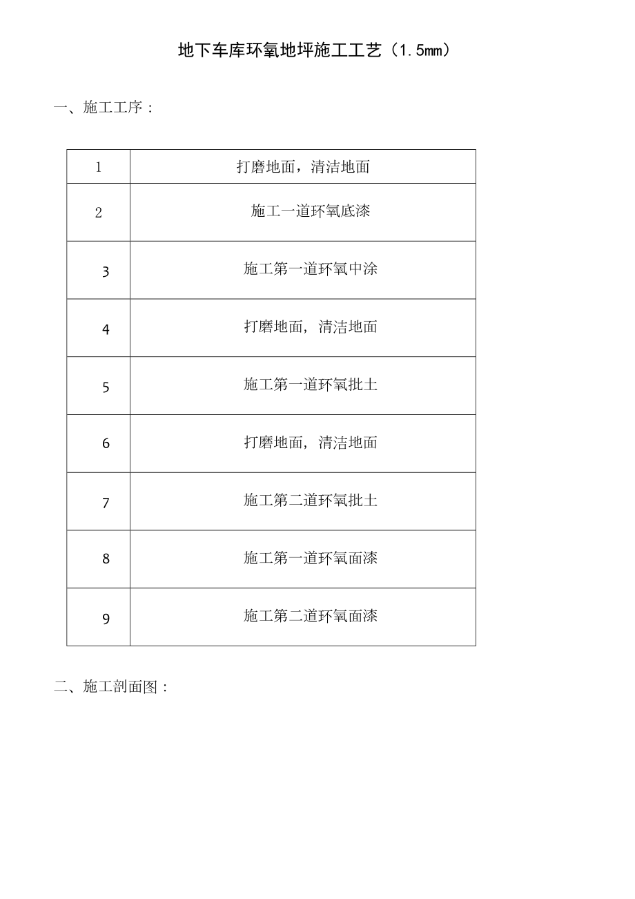 地下车库环氧地坪施工工艺(含防滑).doc_第1页