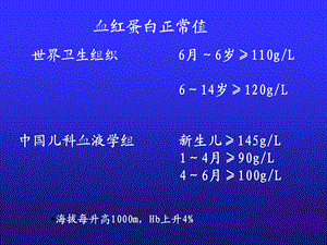 小儿贫血概述ppt课件文档资料.ppt