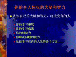 了解你自己的大脑和智力和学习准备为理解学习而学习文档资料.ppt