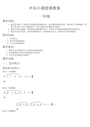 声乐小课授课教案.doc