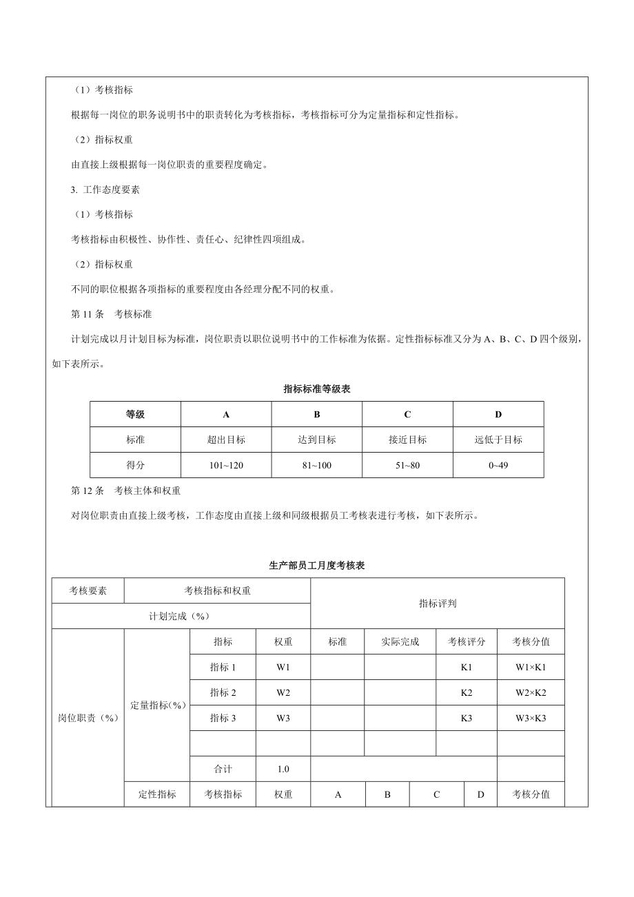 化工企业生产车间绩效考核制度-范本.doc_第3页