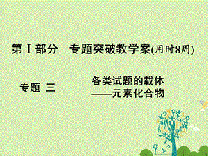 高考化学大二轮复习 第Ⅰ部分 专题突破三 各类试题的载体元素化合物 第10讲 金属及其化合物 考点1 钠及其重要化合物课件..ppt