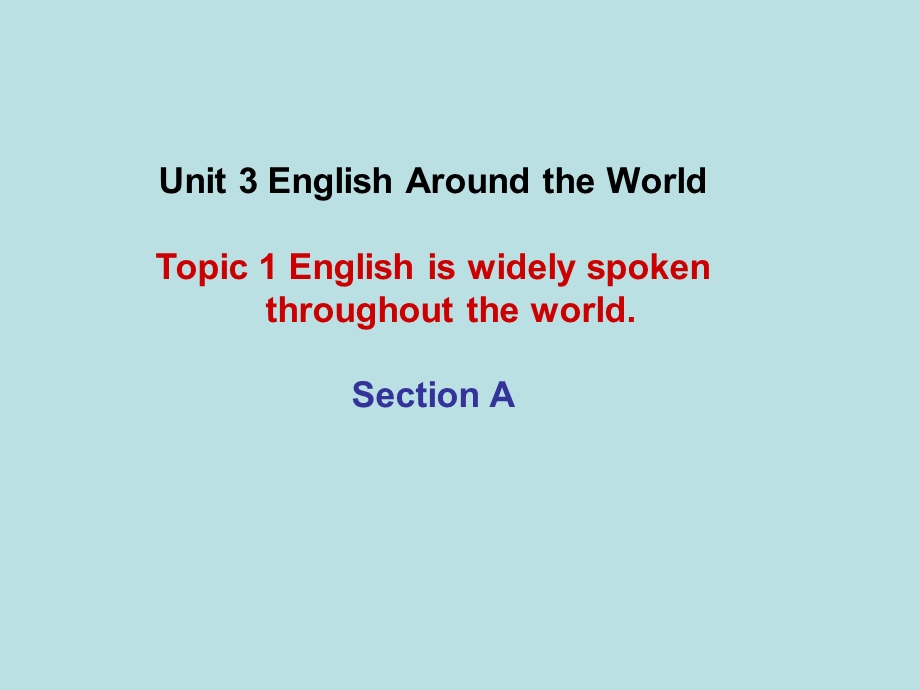 Englishiswidelyspokenthroughouttheworld.课件.ppt_第1页