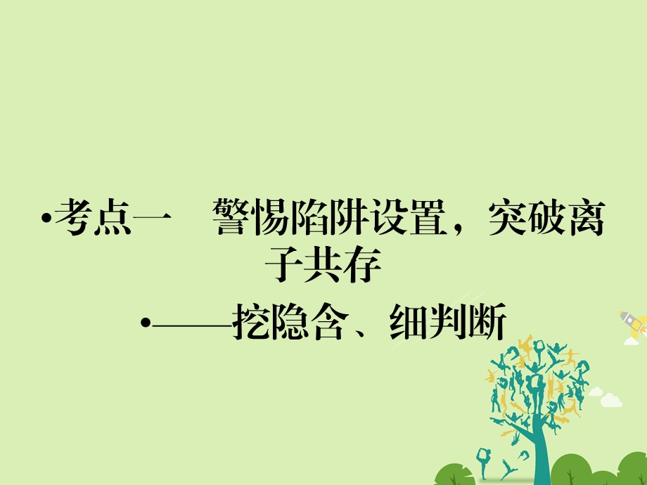 高考化学大二轮复习 第Ⅰ部分 专题突破一 屡考不衰的化学基本概念 第3讲 离子反应 考点1 离子反应课件..ppt_第3页