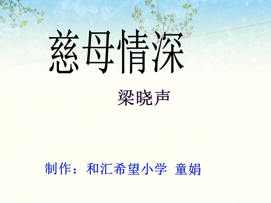 《慈母情深》PPT.ppt_第2页