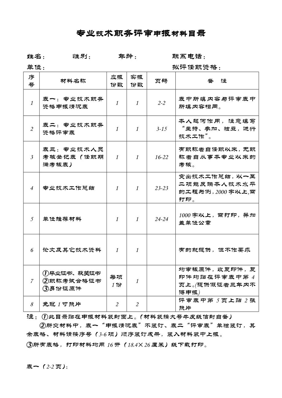 四川技术中级职称评审表精编版.doc_第1页