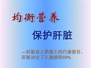 书睿之保肝护肝计划讲义PPT文档.ppt