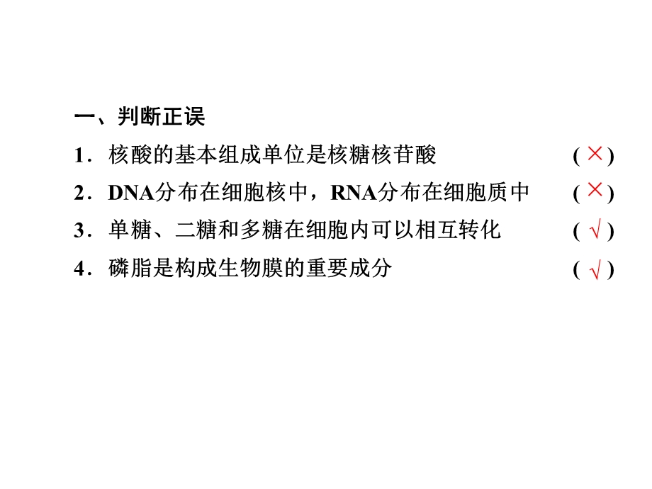 创新教程高考生物一轮课件：1.2.3核酸、细胞中的糖类和脂质文档资料.ppt_第2页