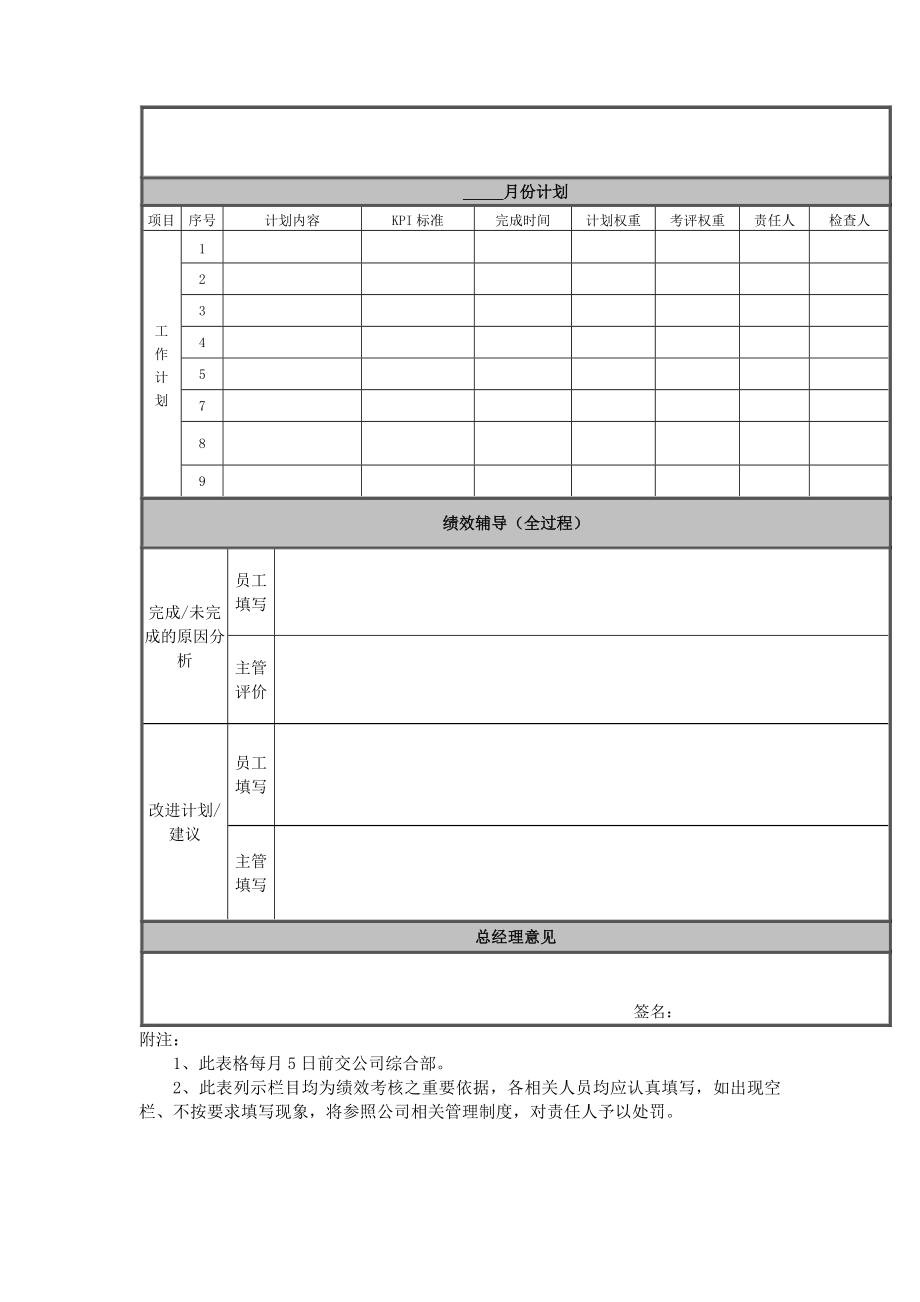 [工作计划]非日常事务性考核表.doc_第2页