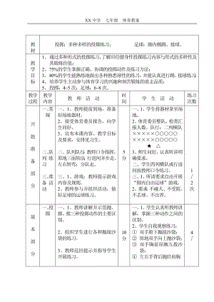 七年级体育课教案全集.doc