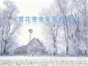 雪花带来冬天的梦课件[精选文档].ppt