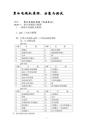 黑白电视机原理jiaoan.doc