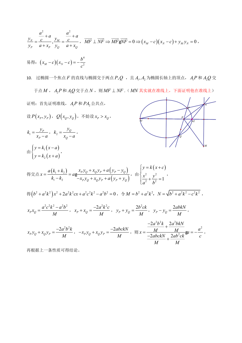 圆锥曲线的经典结论精编版.doc_第2页