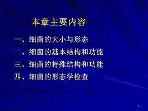 01医学微生物学细菌形态结构文档资料.ppt