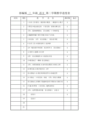 部编版三年级下册语文全册教案.docx