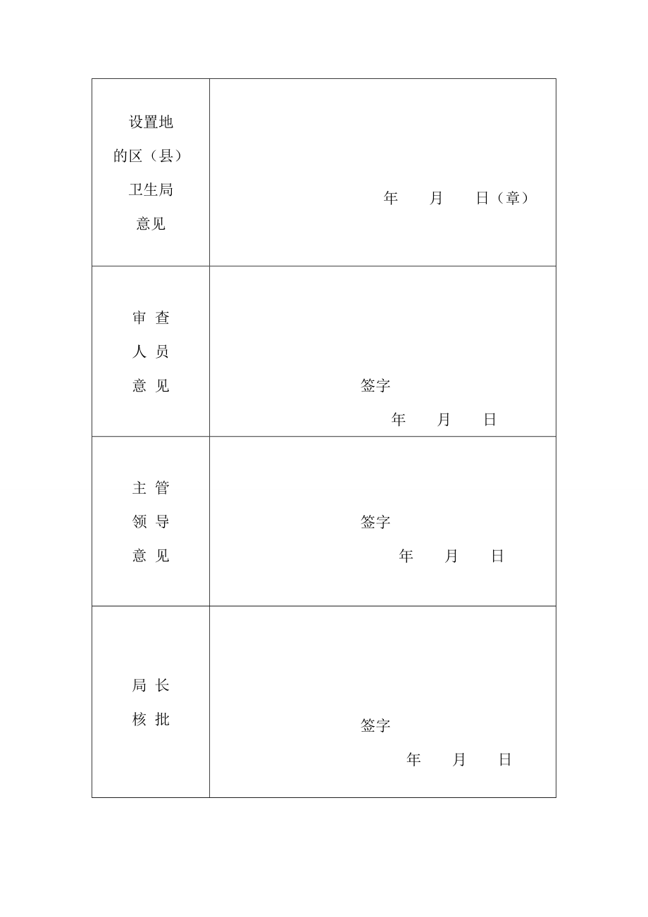 [表格类模板]设置医疗机构申请书范本.doc_第2页