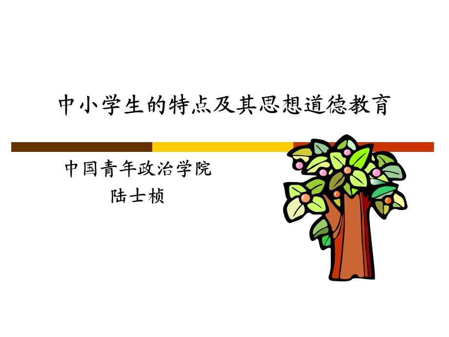 中小学生的特点及其思想道德教育.ppt_第1页