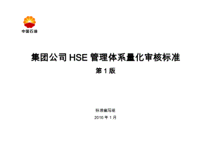 集团公司HSE管理体系量化审核标准.doc