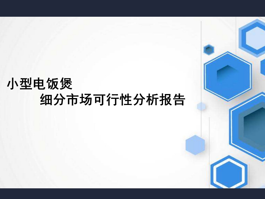 细分市场数据：小型电饭煲市场可行性分析报告.pptx_第1页