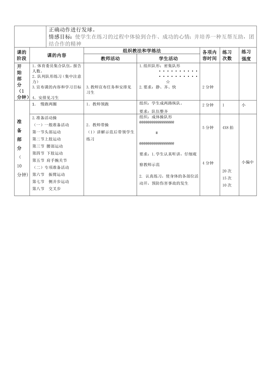 排球正面下手发球教案.doc_第3页