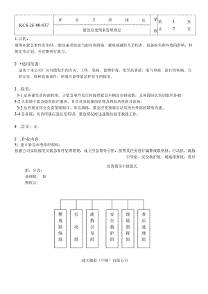 紧急应变预案管理规定.docx