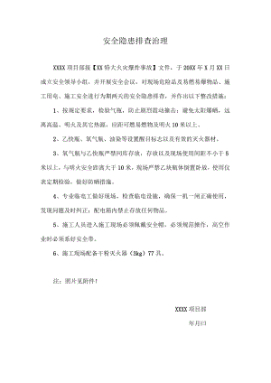 项目部安全隐患排查报告.docx