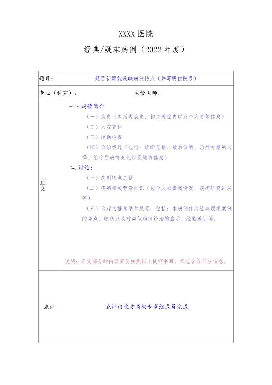 医院经典疑难病例模板.docx_第1页