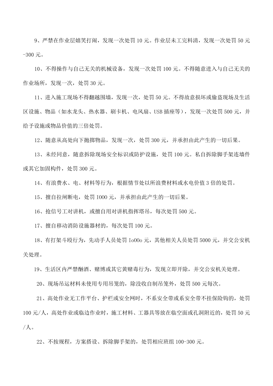 项目安全生产奖罚细则.docx_第3页