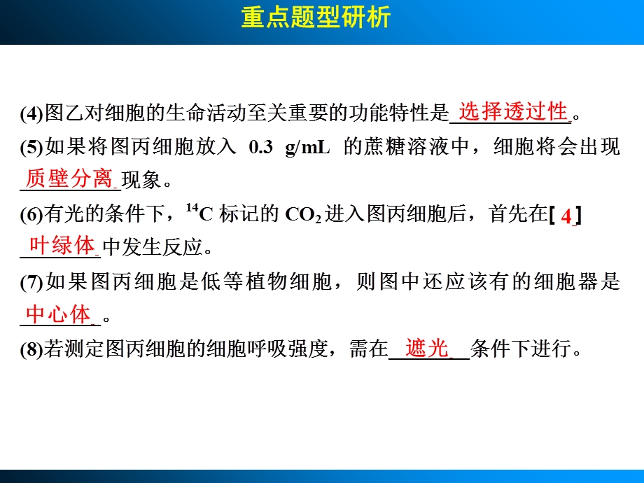 高考生物一轮复习第二单元细胞的基本结构和物质运输功能考能专项突破精选文档.ppt_第3页