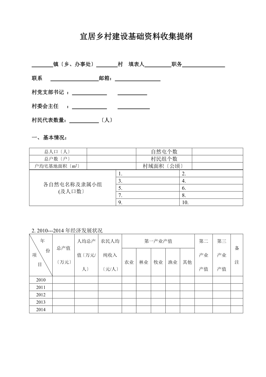 宜居乡村规划调研提纲.doc_第1页