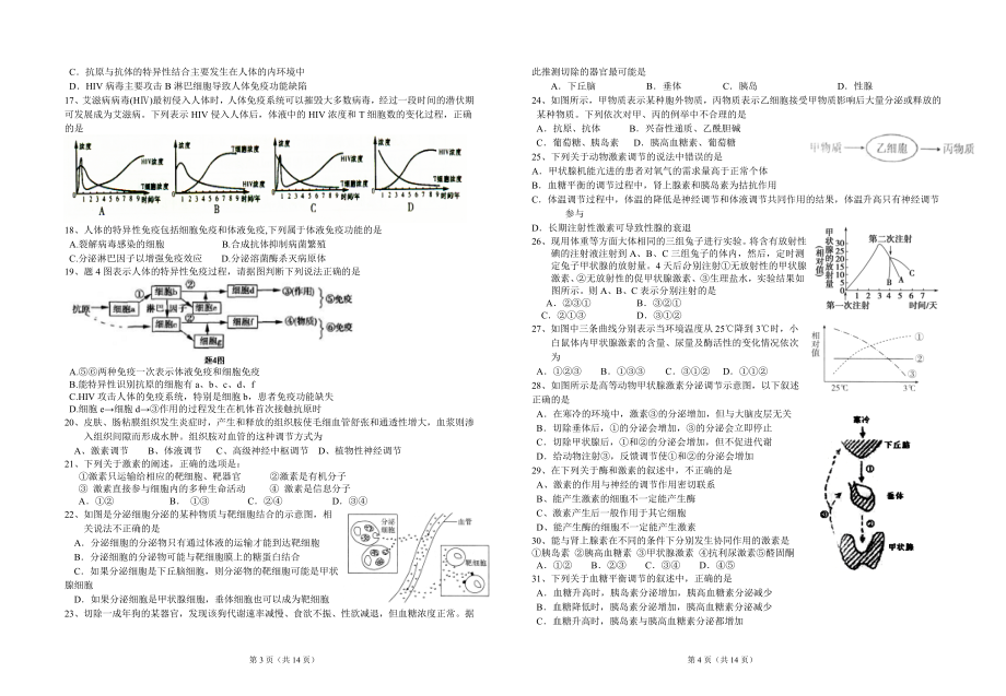 生物必修三综合训练题.doc_第2页