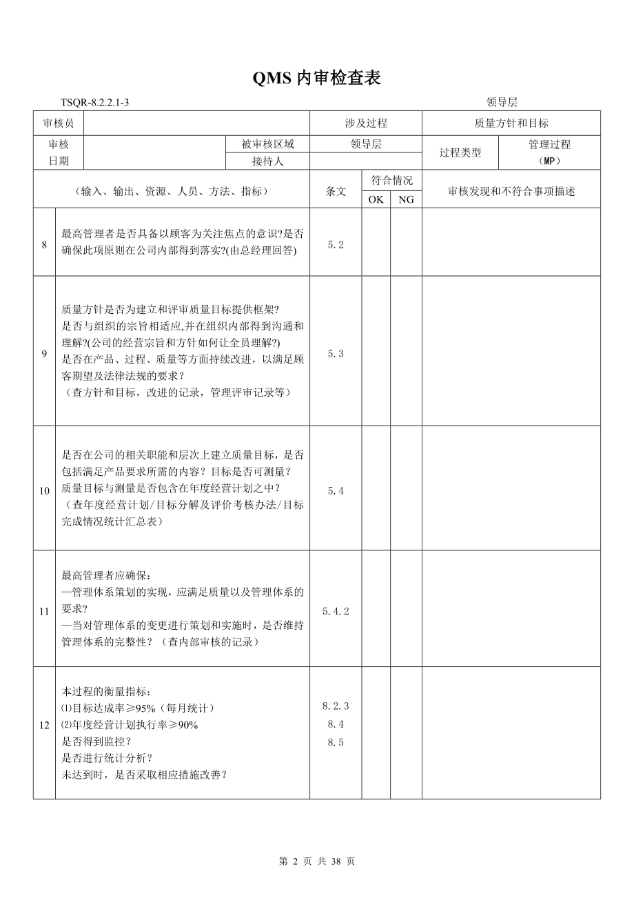 [经管营销]QMS内审检查表.doc_第2页