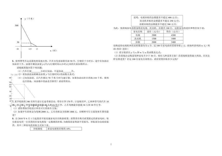 一次函数专题训练.doc_第2页