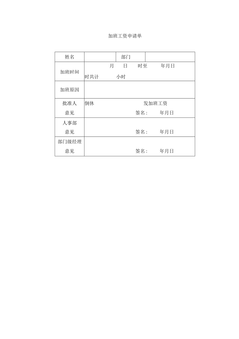 加班工资申请单.docx_第1页