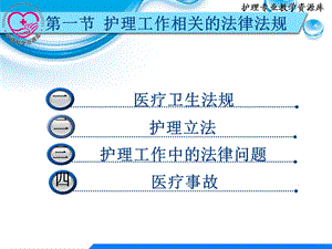 护理学导论护理工作中的法律法规电子教案文档资料.ppt