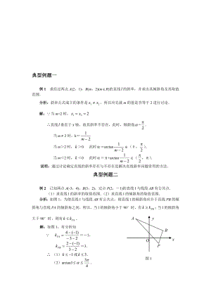 最新直线的倾斜角和斜率名师精心制作教学资料.doc