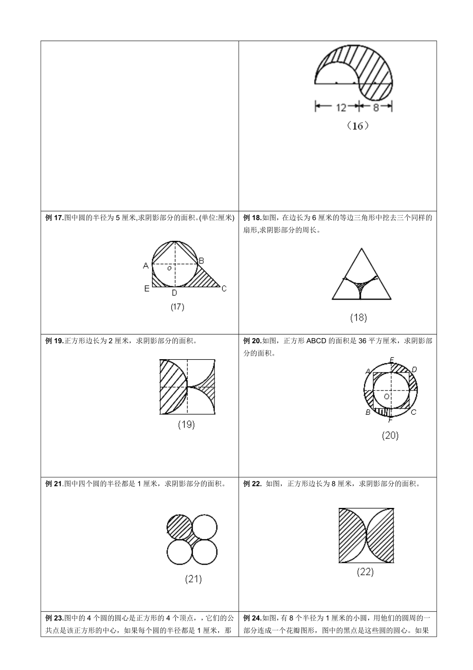 小升初——求阴影部分面积及周长(带答案)精编版.doc_第3页