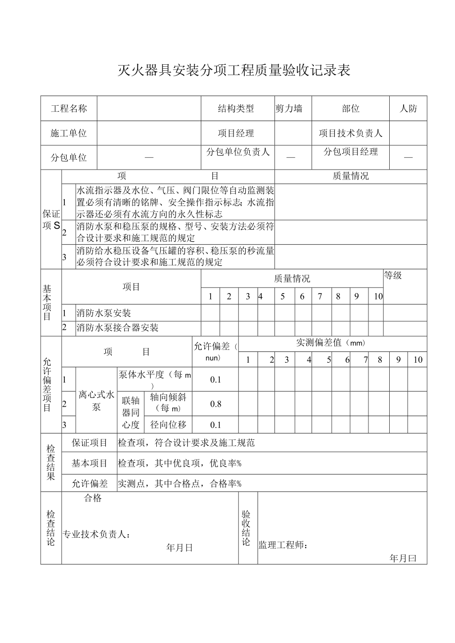 灭火器具安装工程质量验收记录.docx_第1页