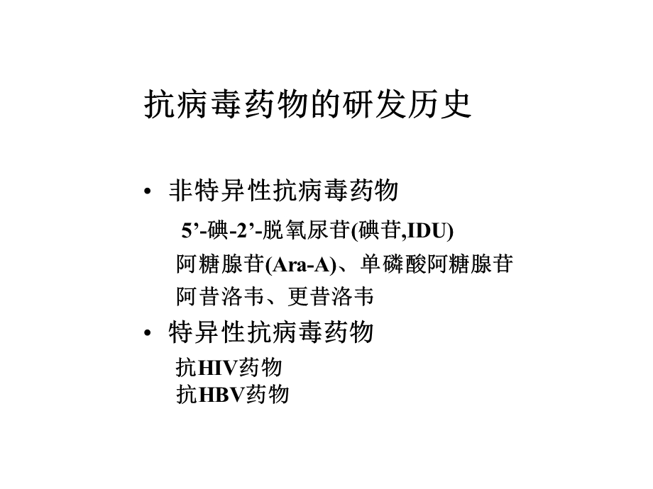 抗病毒药物进展文档资料.ppt_第1页