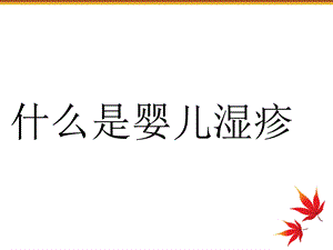 什么是婴儿湿疹名师编辑PPT课件.ppt