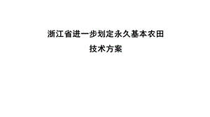 浙江省永久基本农田划定技术方案.pptx