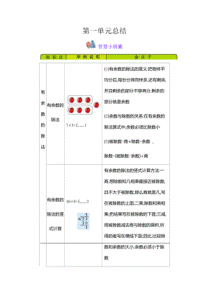 青岛版6年制数学二年级下册知识点归纳总结.docx