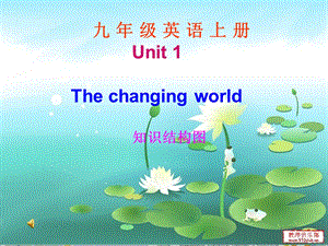 九年级英语Unit1知识结构图.ppt