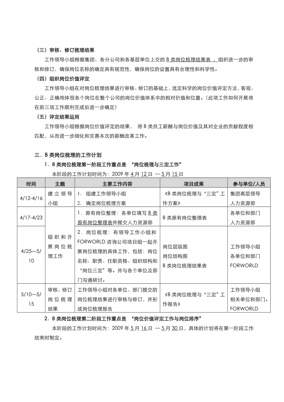 岗位梳理和“三定”工作实施方案.doc_第3页