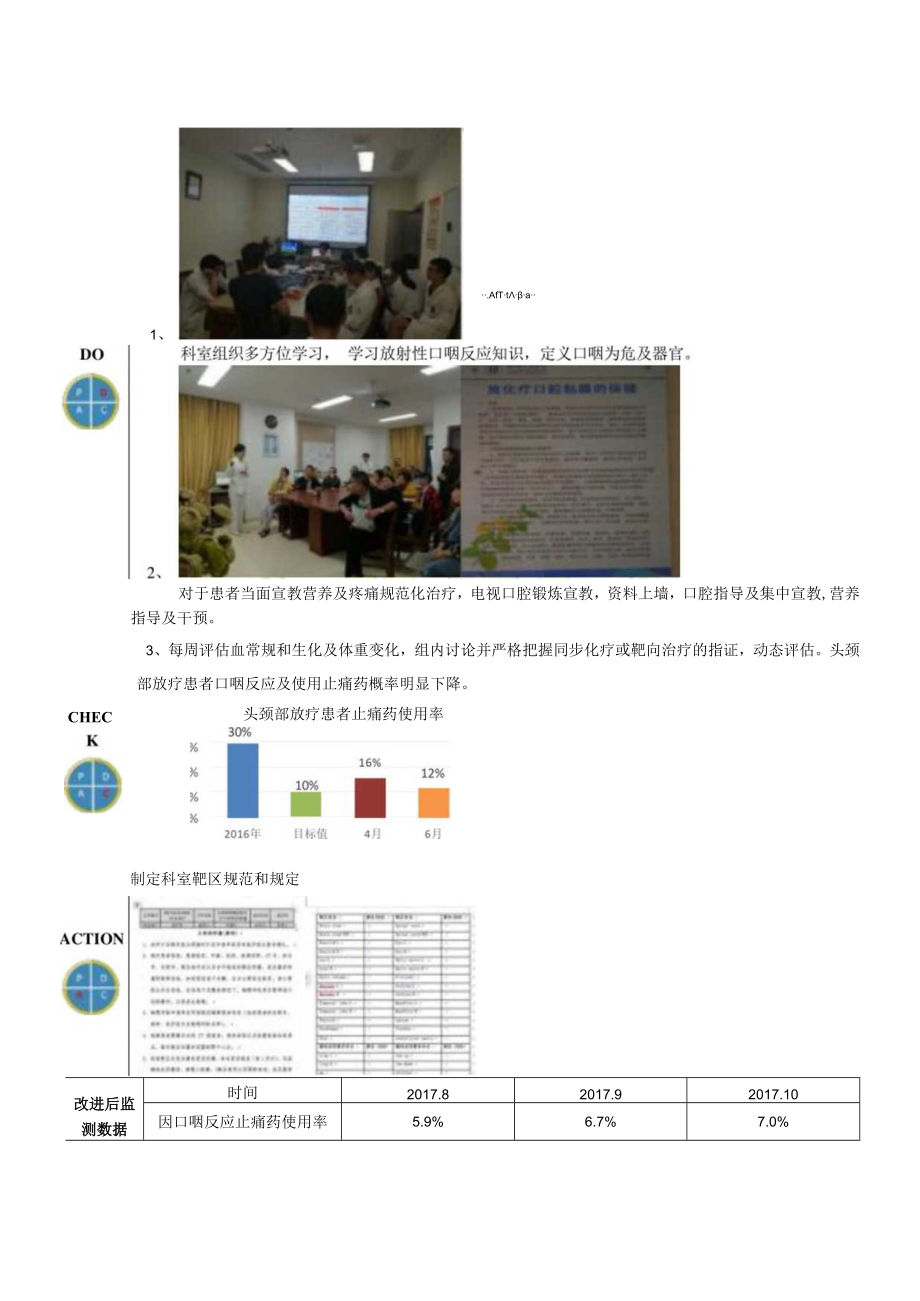 放疗科减轻头颈部放疗患者口咽反应的止痛药使用率医院持续质量改进PDCA项目汇报书.docx_第3页