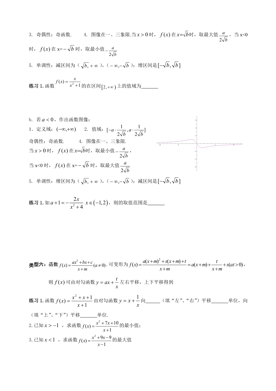 对勾函数的性质及应用精编版.doc_第3页