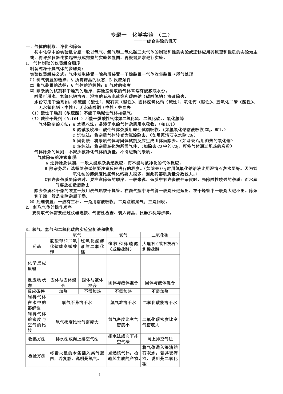 中考化学实验知识要点专题一化学实验（转）.doc_第3页