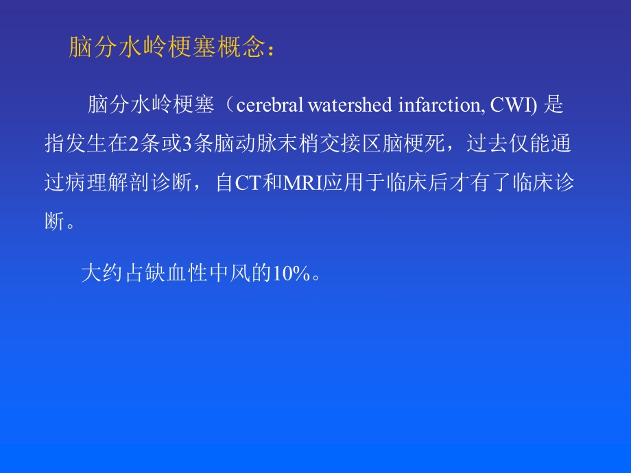 医学ppt分水岭脑梗塞PPT文档.ppt_第1页