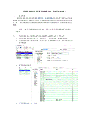 跨组织直接调拔单配置内部销售出库(内部采购入库单).docx