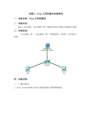 [计算机]vlan间路由的实验报告.doc